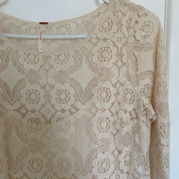 Free People Ivory Lace Dress - Picture 3 of 3